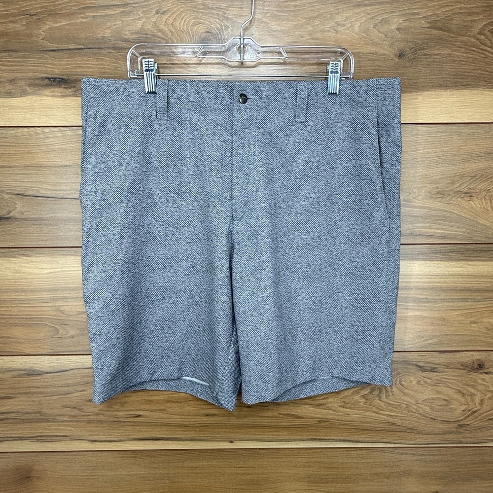 Callaway Optimum Performance Stretch Golf Shorts Men's 38‎ Gray Printed Zip Fly